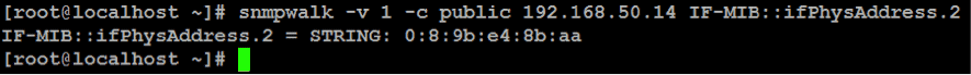 Consulta de OID para monitorización SNMP