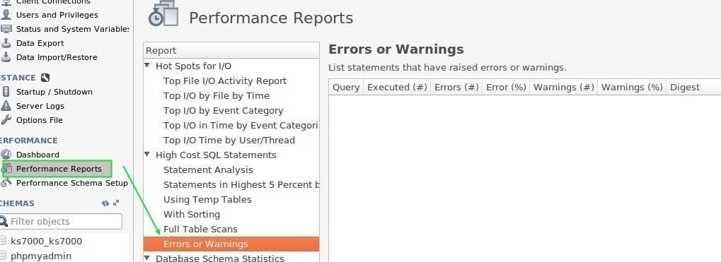 export mysql database workbench