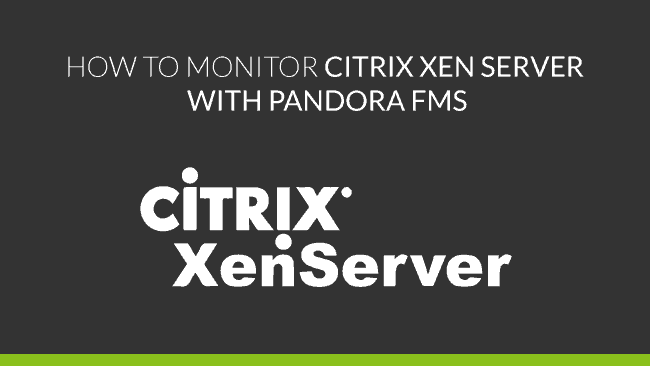 monitoring Citrix XenServer