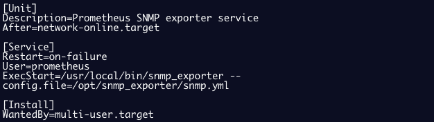Prometheus monitoring exporter SNMP