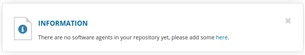 Todavía no se han agregado instalador alguno al repositorio de agentes.