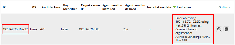 Error accesing 192.168.70.102/32 using ... Error accesing 192.168.70.102/32 using ...