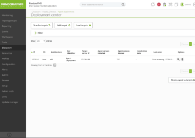 Pandora FMS Discovery deployment center