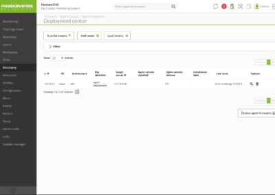 Pandora FMS Discovery deployment center