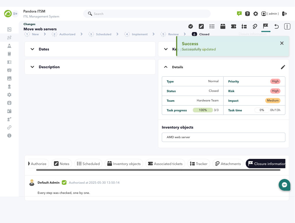 ITSM - Release 106