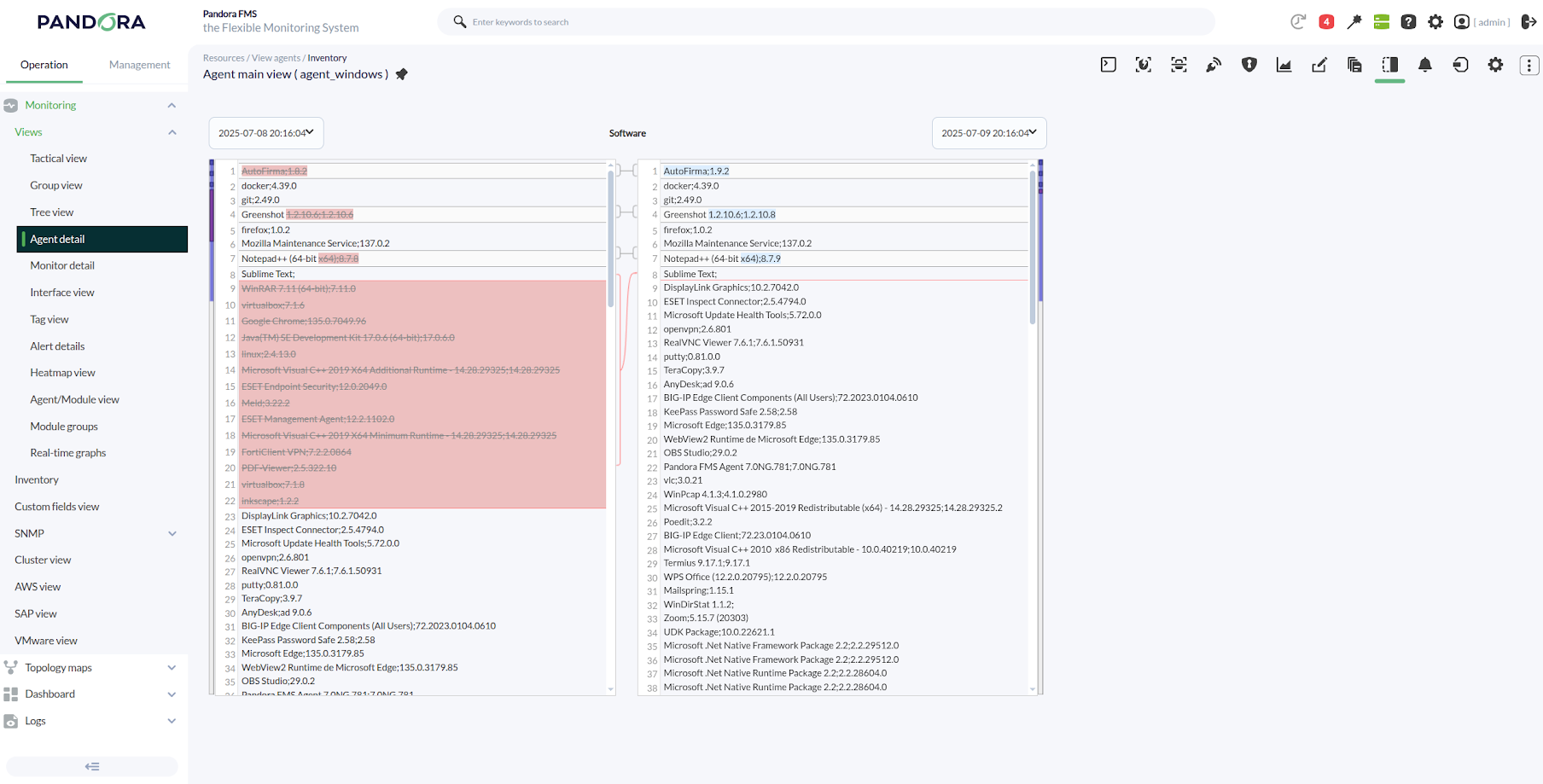deteccion de cambios