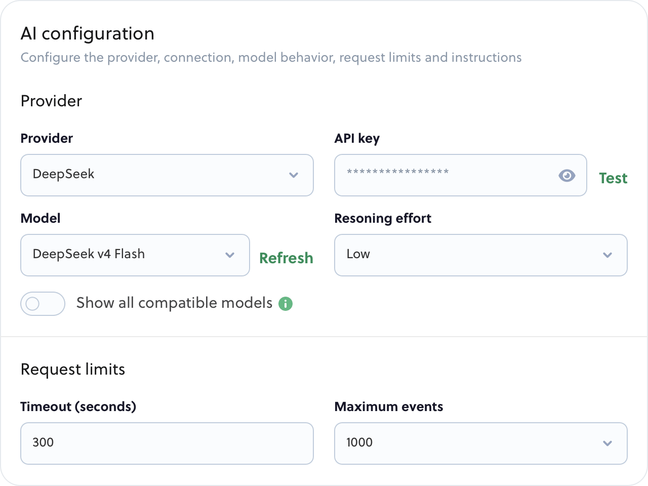 Configure the analysis for your environment